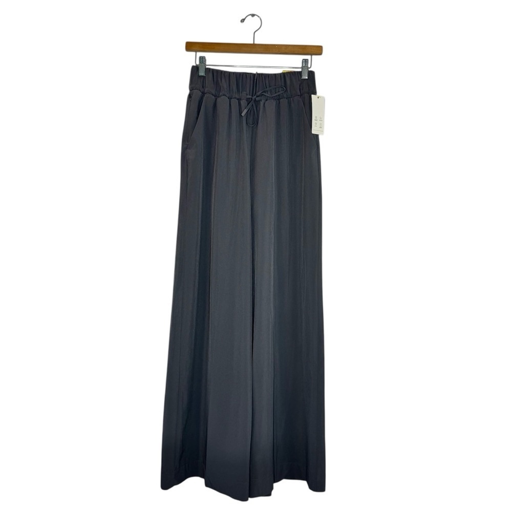 New All In Motion Woven Wide-Leg Stylish Gray Pants Small
